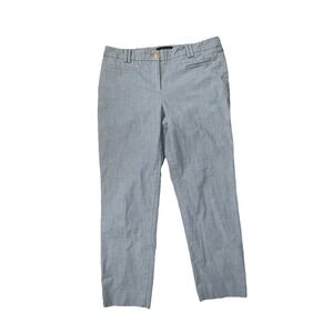 Ann Taylor Ankle Pants Womens 4 Light Blue Chino Straight Casual 32x24 Summer